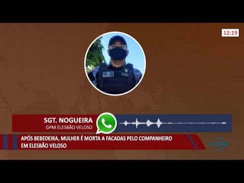 Após bebedeira, mulher é morta a facadas pelo companheiro em Elesbão Veloso 09 07 2021