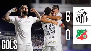 SANTOS 6 X 0 VELO CLUBE | GOLS | PAULISTÃO (15/02/26)