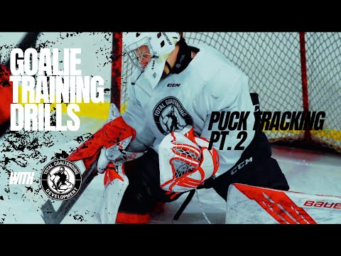 HOCKEY GOALIE DRILLS - Puck Tracking and Movement PART 2 | Total Goaltending Development