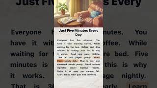 Just Five Minutes Every Day | English Reading and Listening Practice #englishforbeginners