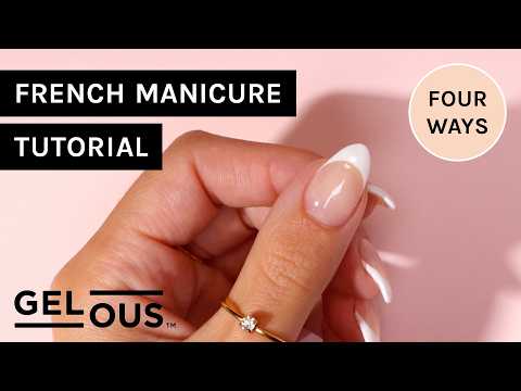 Four Ways To Easily Paint French Tips At Home | French Manicure Tutorial | Gelous Gel Nail Polish