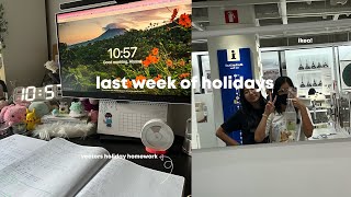 junior college study vlog singapore | last week of holidays before school starts :(