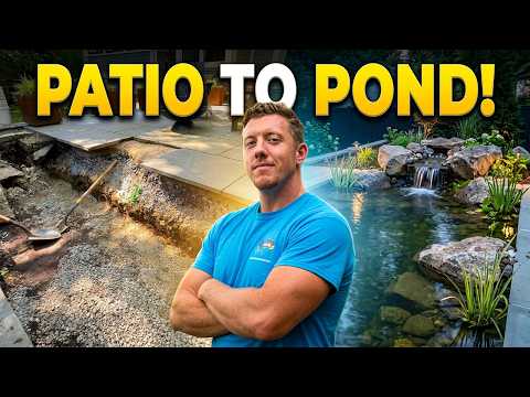 Patio to pond | The full construction process