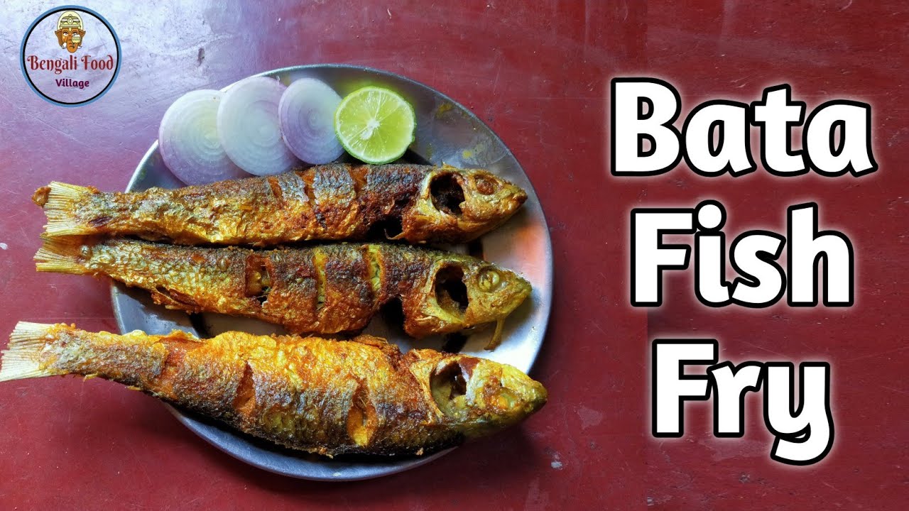 Delicious Fish Fry Recipe Bengali Style Healthy and Spicy Alive Bata Fish Fried Cooking Village Food