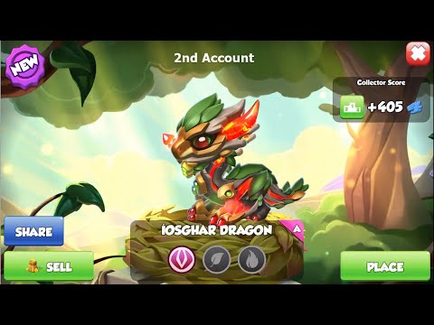 Hatched Iosghar Ancient Dragon in 2nd Account-Dragon Mania Legends | Finished Zezash Double Trouble