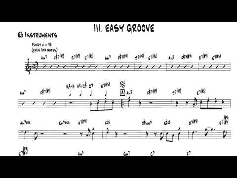 III. EASY GROOVE  Bob Mintzer: 14 Blues & Funk Etudes - For Eb