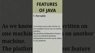 java is Portable along with giving good performance
