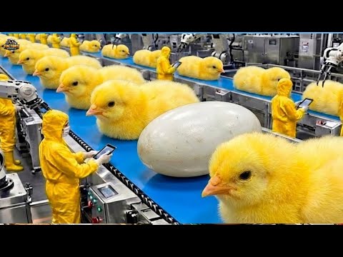 Chicken Mega Factory: Chicken Egg Incubation Technology - Broiler Raising Method & Process in USA