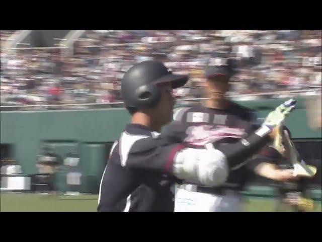 【4回表】マリーンズ・平沢がホークス・千賀からタイムリー2ベースヒットを放つ!! 2018/3/10 H-M