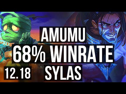 AMUMU & Miss Fortune vs SYLAS & Yasuo (SUP) | 68% winrate, 5/3/14 | KR Grandmaster | 12.18