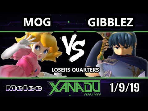 S@X 284 SSBM - Gibblez (Marth) Vs. MoG (Peach) Smash Melee Losers Quarters
