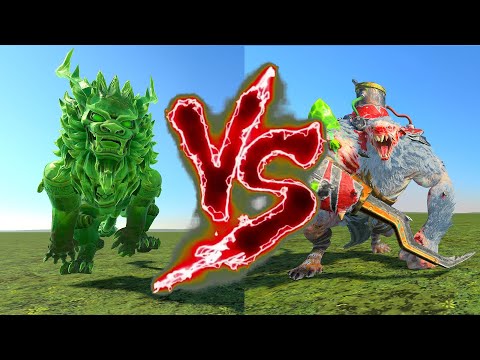 Jade Lion VS Mutant Rat Ogre. Total War Warhammer 3