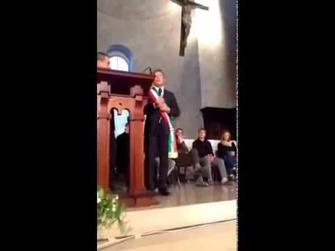 Riconoscimento Giovanni Paolo II. Saluto del Sindaco Spina