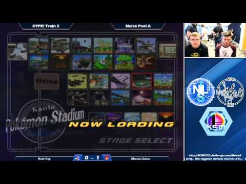 HYPE! Train 2 Melee Singles Melee Pools: Nate Boy (Falco) Vs. Obama Llama (Samus)