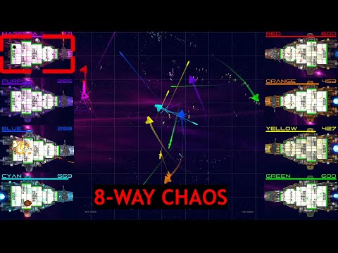 Space Battle - 8-player FFA - Marble Game
