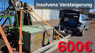 Insolvenz-Versteigerung bei einer Maschinenbau Firma!