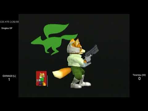 GSS 70 SSBM - GWM420 [L] (Green Fox) vs. HoG | Tiramisu [W] (Default Fox) - Melee GF