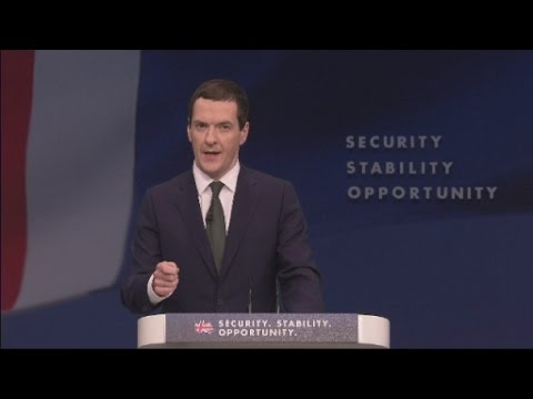 Osborne thanks 'my friend' Cameron in conference speech