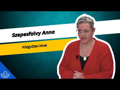 Pirkadat: Szepesfalvy Anna – Közgyűlési hírek