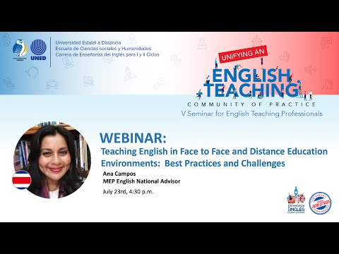 Webinar: Teaching English in Face to Face and Distance Education Enviornments