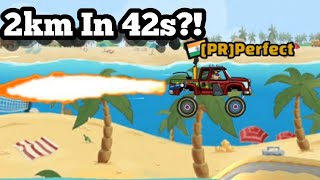 2km In 42s?! New Event Consistency Gameplay | Hill Climb Racing 2 |