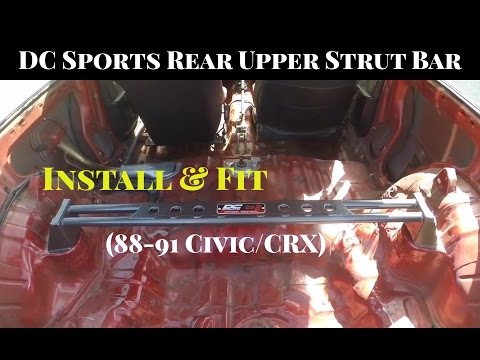 DC Sports Rear Upper Strut Bar for 1988-1991 Honda Civic CRX