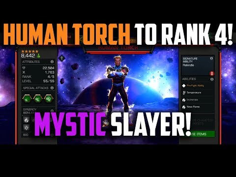 Human Torch to R4! - Rank-Up & Gameplay - Marvel Contest of Champions