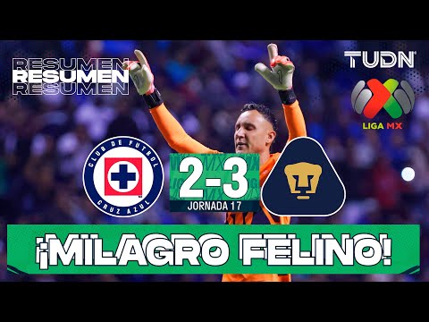 Highlights and goals | Cruz Azul 2-3 Pumas | Liga MX - Matchday 17 Apertura 2025 | TUDN
