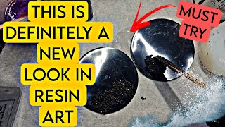 BLACK NEW LOOK Resin Art For this SPOOKY SEASON !