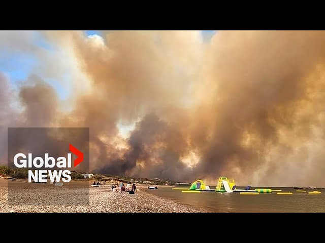Greece wildfires: Hundreds forced to evacuate Rhodes Island due to blazes caused by intense heatwave