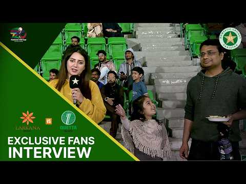 Exclusive Fans Interview | Larkana Region vs Quetta  | National T20 Qualifier | Match 14 | MZA1T
