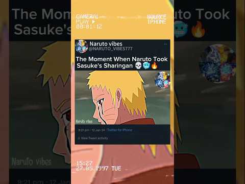 The Moment when Naruto took sasuke's sharingan 🥶🔥 #shorts #naruto