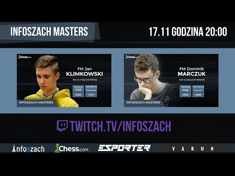 Ćwierćfinał #2 Infoszach Masters: Jan Klimkowski - Dominik Marczuk