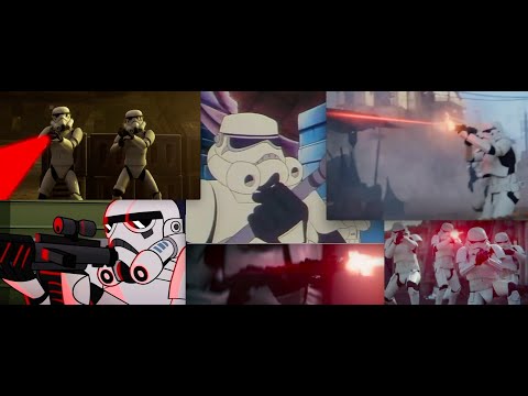 Star Wars Stormtroopers Hitting Targets Compilation (Outdated)