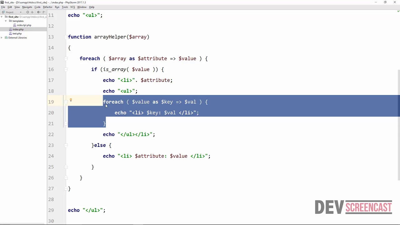 Recursive Function in PHP