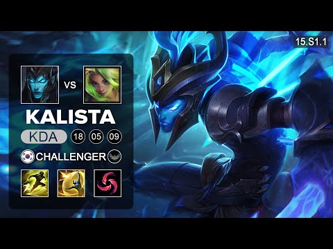 Ruler Kalista vs Zeri ADC - KR Challenger - Patch 15.S1.1 Season 15