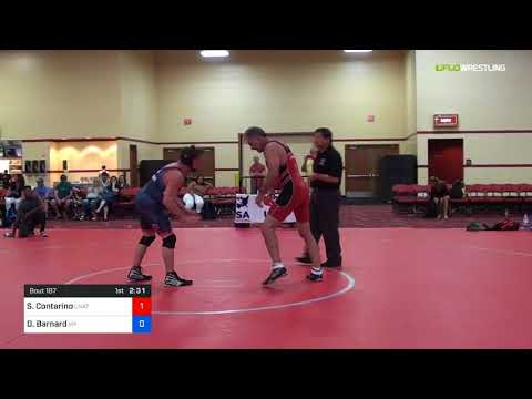 2018 Marine Corps US Open/Masters E Greco Roman 88 RR Rnd 5 - Stephen Contarino (Unat) Vs. Dean Ba