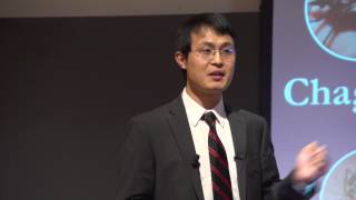 Xiangkun Cao presents at Cornell&#39;s 2017 3MT Competition