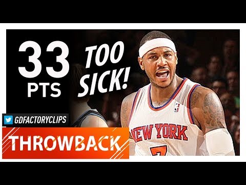 Throwback: Carmelo Anthony Full Highlights vs Timverwolves (2012.12.23) - 33 Pts, CLUTCH!