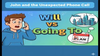 Learn the Future (Will & Going To) Through the Story “John and the Unexpected Phone Call”