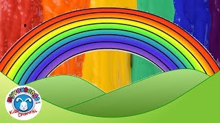 Rainbow Song learn Colors | Learn Colours in English | I can sing a rainbow song | Paint mixing