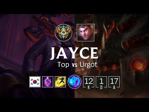 Jayce Top vs Urgot - KR Challenger Patch 8.19