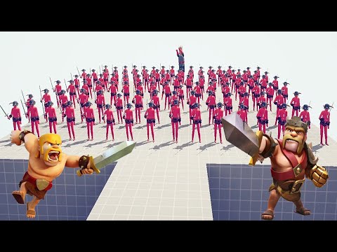 100x BARBARIAN KINGS + 1 GIANT vs  EVERY GOD - Totally Accurate Battle Simulator TABS
