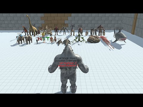 LEVEL 2 GORO THE GIANT VS BOSS & MINIBOSS - Animal revolt Battle Simulator