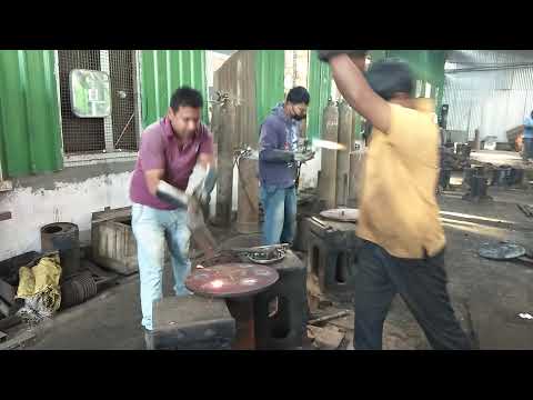 Revetting ICF Side Buffer Plunger Face Plate  at DBWS.