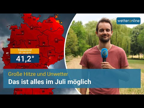 Große Hitze und Unwetter: Das kann der Juli