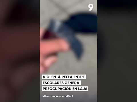 Violenta pelea entre escolares genera preocupación en Laja