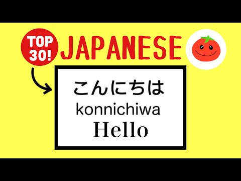 JAPANESE PHRASES for Absolute Beginners (Basic words with English subtitles)