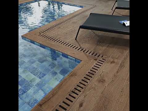 Dalle extérieur effet bois Corcovado 2.0 Honey R11 30x120,5 cm