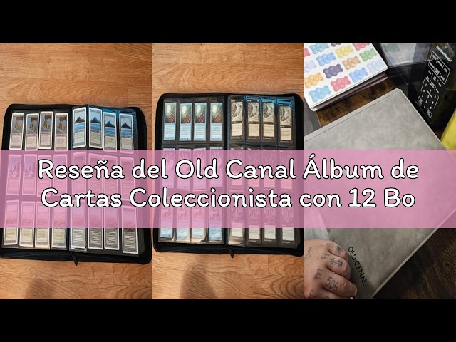 Vídeo relacionado con Old Canal Álbum de para Cartas, Álbum de Cartas Coleccionista con 9 Bolsillos para 540 Cartas, Card Binder es Adecuado para MTG, TCG, Compatible con Varias Tarjetas de Tamaño Estándar(Azul Zafiro)